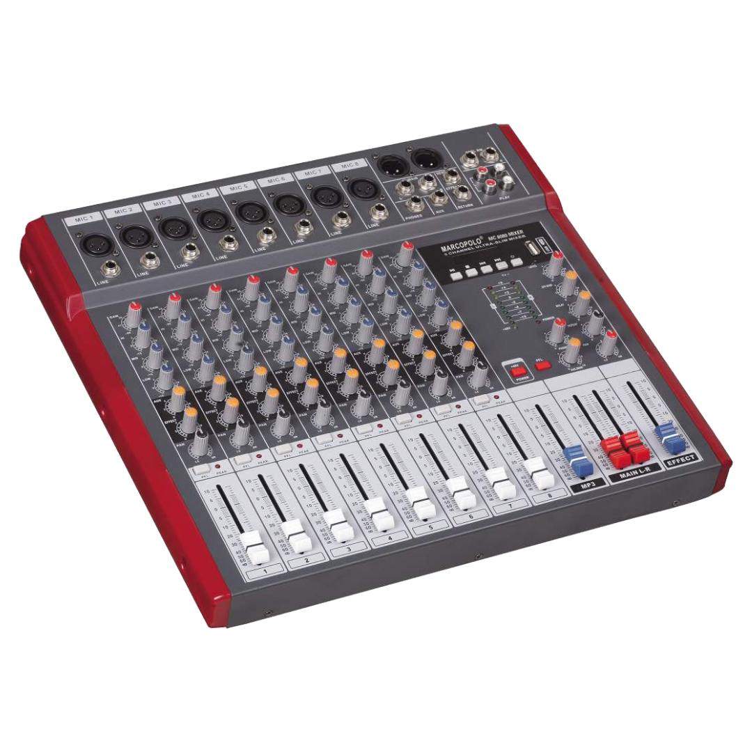 8-CH Mixer – MC 8080 USB